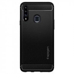 Husa telefon Spigen Rugged Armor pentru Samsung Galaxy A20s Matte Black - Img 3