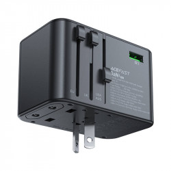 Incarcator de calatorie multifunctional Acefast Z1, 2xUSB-A, 3xUSB-C, GaN, 67W, SUA/EU/UK/AU (negru) - Img 3