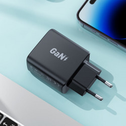 Incarcator rapid GaN 35W PD 2x USB C Acefast A49 - negru - Img 3