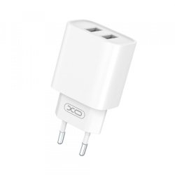 Incarcator Retea XO Design CE02C, 10.5W, 2.1A, 2 x USB-A, Alb