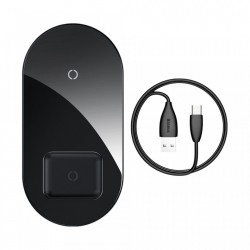 Incarcator wireless pentru smartphone-uri si AirPods , Baseus 18W black (WXJK-01)