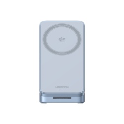 Incarcator Wireless Ugreen MagFlow 3-in-1 Qi2, 25W, Albastru