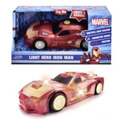 JADA MARVEL MASINUTA LIGHT HERO IRON MAN CU SUNETE SI LUMINI SCARA 1:32