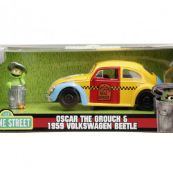 JADA MASINUTA METALICA SESAME STREET 1959 VW BEETLE 1:24 - Img 3