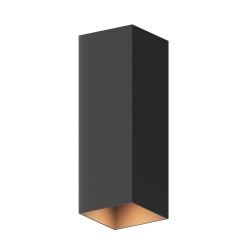 Lampa de perete de exterior LED Calex Milan, lumina alba calda, ajustabila, 8W, 500 lumeni, IP54, inaltime 230 mm, clasa E, Negru