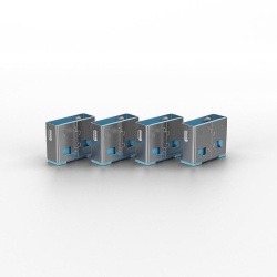 Lindy 10 USB Port Locks BLUE no Key - Img 5