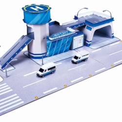 MAISTO FRESH METAL 100 SET CONSTRUCTIE AEROPORT CU 2 VEHICULE INCLUSE - Img 2