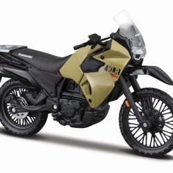 MAISTO MOTOCICLETA METALICA EDITIE SPECIALA KAWASAKI KLR650 VERDE SCARA 1 LA 18