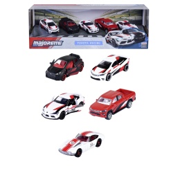 MAJORETTE SET 5 MASINUTE METALICE TOYOTA RACING SCARA 1 LA 64