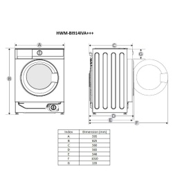 MASINA DE SPALAT BUILT-IN HEINNER HWM-BI - Img 5