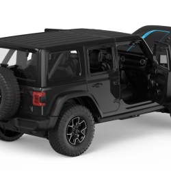 MASINUTA METALICA JEEP WRANGLER RUBICON 4XE NEGRU SCARA 1 LA 24 - Img 3