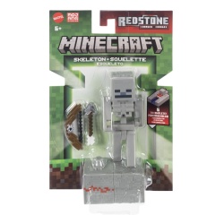 MINECRAFT CRAFT A BLOCK FIGURINA SKELETON 8CM