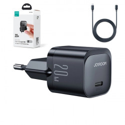 Mini incarcator USB C 20W PD cu cablu USB C - Lightning Joyroom JR-TCF02 - negru - Img 3