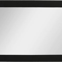Oglindă Profesională pentru Frizerie și Coafor, cu 2 Mânere Laterale, Ramă din Spumă Protectoare, 41 × 25 cm, Neagră, pentru Salon și Uz Personal
