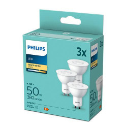 Pachet 3 becuri LED Philips, GU10, 4.7W - Img 2