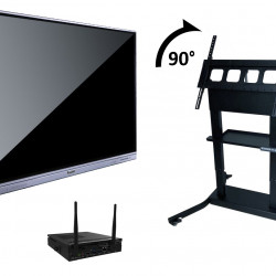 Pachet interactiv DONVIEW DS-65IWMS-L05A, Stand TV Motorizat, reglabil in inaltime Multibrackets 8748 si OPS I5