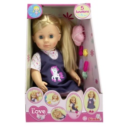 PAPUSA MY LOVE INTERACTIVA CU ACCESORII 43CM