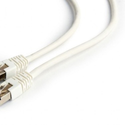 PATCH CORD FTP GEMBIRD Cat6, cupru-aluminiu, 1 m, alb, AWG26, ecranat "PP6-1M/W" (timbru verde 0.08 lei)