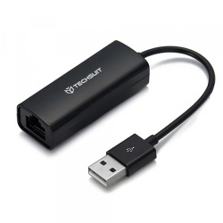Placa Retea Techsuit AC19, RJ45, USB, Neagra