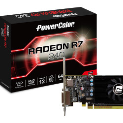 Placa video POWERCOLOR AXR7 240 2GBD5-HLEV2 Radeon R7 240 2GB 64BIT GDDR5, 780 MHz