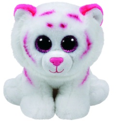 PLUS TY 24CM BEANIE BABIES TABOR TIGRU ALB ROZ