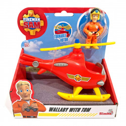 POMPIERUL SAM ELICOPERUL WALLABY CU FIGURINA TOM THOMAS