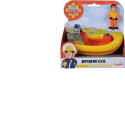 POMPIERUL SAM SET BARCA NEPTUN CU FIGURINA ELVIS 17CM