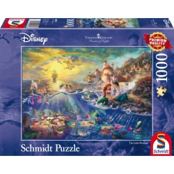 Puzzle Schmidt - Thomas Kinkade: Disney - Mica Sirena, Ariel, 1000 piese