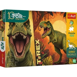 PUZZLE TREFL 100 FAMILIA TREFLIK DINO WORLD T REX