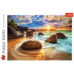 PUZZLE TREFL 1000 PLAJA SAMUDRA INDIA - Img 3