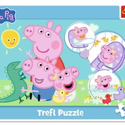 PUZZLE TREFL 15 CU CADRU PEPPA PIG CEA MAI DRAGUTA PURCELUSA