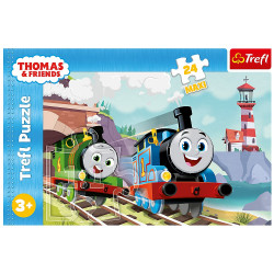 PUZZLE TREFL 24 MAXI THOMAS TOM SI PERCY PE LINII - Img 3