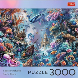 PUZZLE TREFL 3000 COLECTIA SUA VIATA SUBACVATICA POSTER INCLUS - Img 3