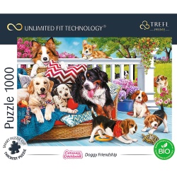 PUZZLE TREFL UFT 1000 PRIETENIA CATELUSILOR - Img 3