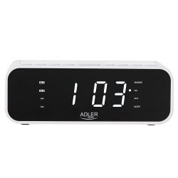 RADIO CU CEAS INCARCARE WIRELESS AD 1192 ALB ADLER - Img 4