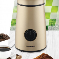 Rasnita electrica Heinner HCG-150IXGD, 150 W, 50g, carcasa inox, Auriu - Img 3