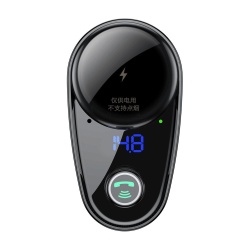 RESIGILAT - Modulator FM bluetooth, Baseus Locomotive, 2x USB 3.4A, negru - Img 3