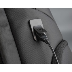 Rucsac laptop Serioux Smart Travel ST9588, rezistent la apa, port USB, 15.6″, Negru - Img 3