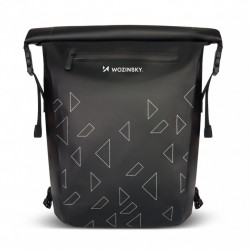 Rucsac pentru bicicleta impermeabil Wozinsky cu geanta pentru bicicleta cadru 2 in 1, 23 l negru (WBB31BK)