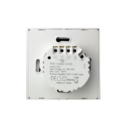 Ruloul SmartWise / umbritor / comutator inteligent pentru perdea, compatibil eWeLink, cu panou frontal din sticla tactila alba - Img 3