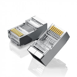 Set 10 mufe din metal UGREEN Ethernet RJ45 , 8P/8C, Cat.6, UTP