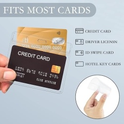 Set 100 bucati suport ecuson orizontal transparent, buzunar protectie legitimatie cu fermoar ziplock impermeabil, 10x7.5 cm (4x3 inch), pentru card acces, conferinte si evenimente - Img 2