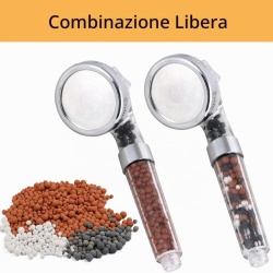 Set 18 Pachete Bile Minerale de Schimb Vicloon pentru Para de Duș cu Filtru Ionic, Filtrare Anti-Calcar și Anti-Clor, Pietre Bioactive cu Ioni Negativi, Turmalină și Infraroșu - Img 3
