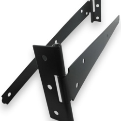 Set 2 Balamale Tip „T” Robuste 30 cm Typec Home BH01989, Balamale Industriale Negre pentru Porți de Grădină, Uși de Magazie, Foișoare și Anexe Gospodărești, Oțel Rezistent cu Finisaj Anticoroziv - Img 2