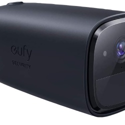 Set 2 huse silicon pentru eufycam 1, 2 si 2 Pro, protectie UV si ploaie, Negru