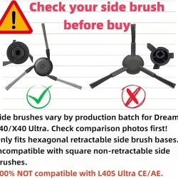 Set 20 accesorii și consumabile pentru aspirator robot Dreame X40 / L40 Ultra (Gen 2), Mova P10 / P50 Pro Ultra: 2 perii principale, 4 perii laterale, 4 filtre HEPA, 6 lavete mop, 4 saci de praf - Img 6