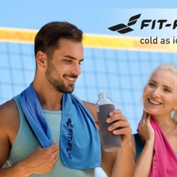 Set 3 prosoape răcoritoare instant Airflip Ice din microfibră, 100 x 30 cm, efect de răcire prin evaporare pentru gât și cap, ideale pentru drumeții, alergare, tenis și fitness - Img 6