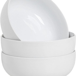 Set 4 boluri pentru mic dejun și cereale Typec Home, capacitate 600 ml, ceramică/porțelan, Alb - Img 2