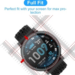 Set 6 Folii de Protecție din TPU Moale pentru Amazfit Active Max, Acoperire Totală Full Coverage, Ultra-Transparente, Anti-Zgârieturi - Img 3