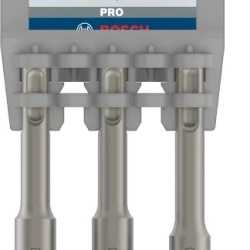 Set dalti PRO SDS plus-4C, ascutit 140 mm, plat 20 x 140 mm, pipă 40 x 140 mm, 3 buc - Img 2